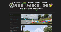 Desktop Screenshot of cardboardboatmuseum.com