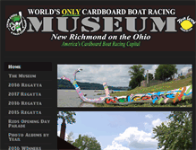 Tablet Screenshot of cardboardboatmuseum.com